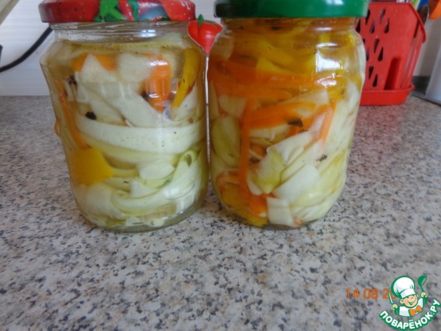 Appetizer of zucchini