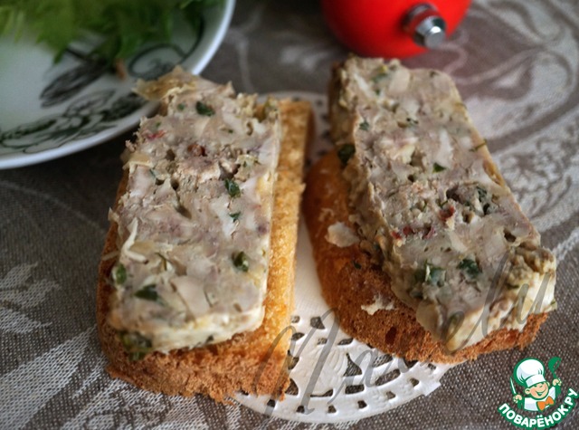 Casserole of beef brains