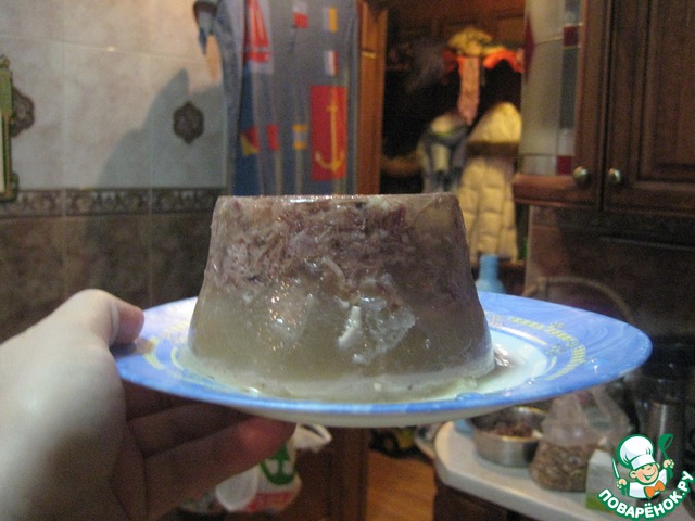 Galantine of poultry with vinegar