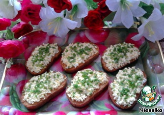The egg-onion bruschetta
