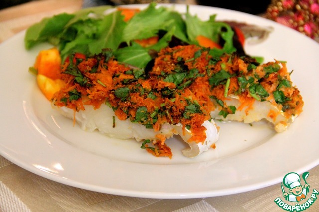 Cod baked with horseradish