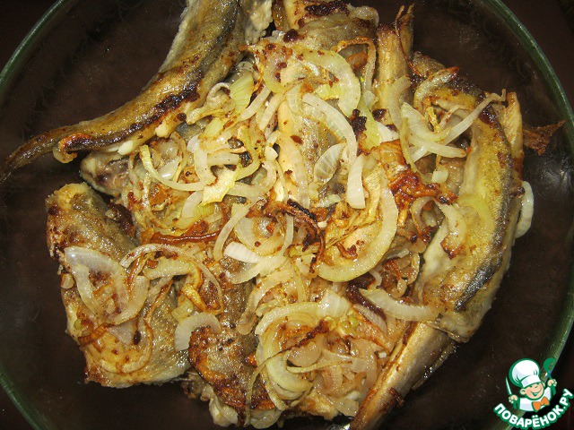 Cod with onions