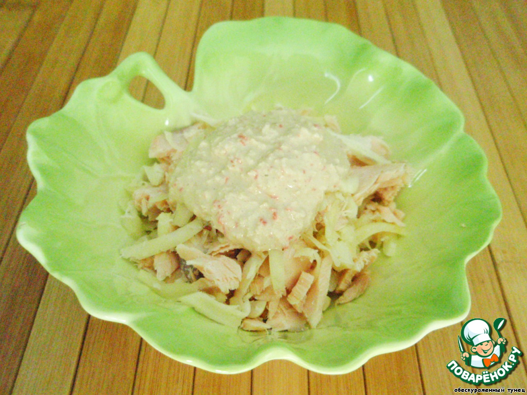 Exquisite crab salad with original dressing