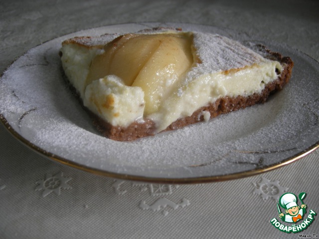 Cottage cheese delight with pears