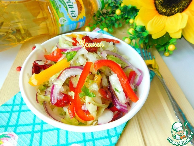 Coleslaw with dried cranberries