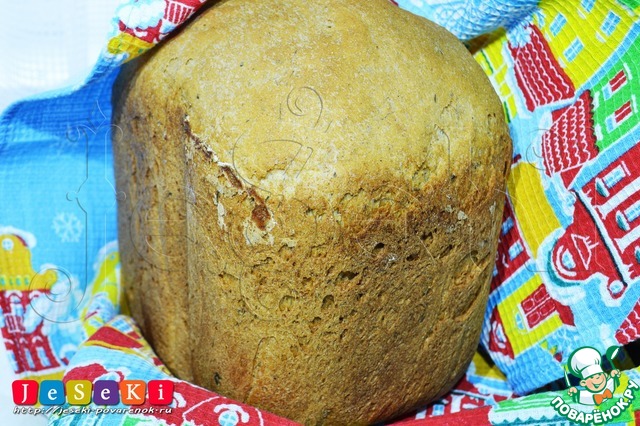 Rye bread with dried herbs