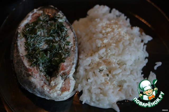 Trout baked in foil 