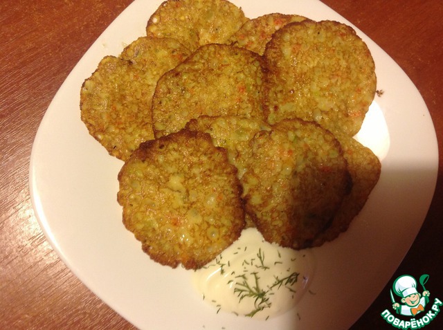 Squash fritters lace