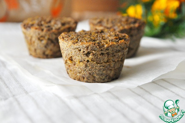 Casserole of buckwheat flakes with liver ourselves