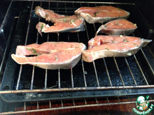 Salmon on the grill