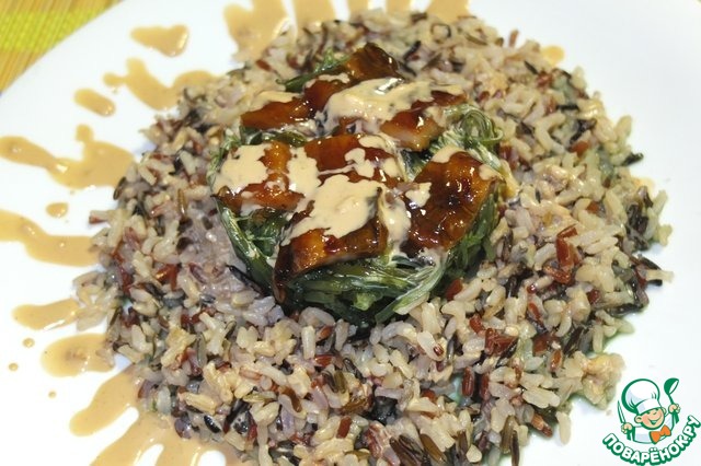 Salad with eel and chukkas