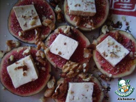 Закуска из инжира и тофу