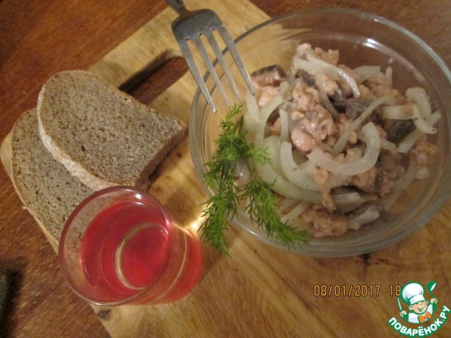 Любимое хе из красной рыбы