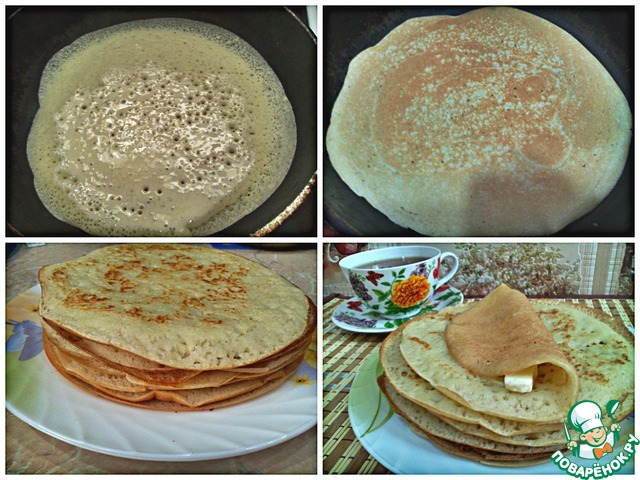 Pancakes manno-yeast