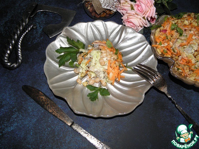 Salad with herring 