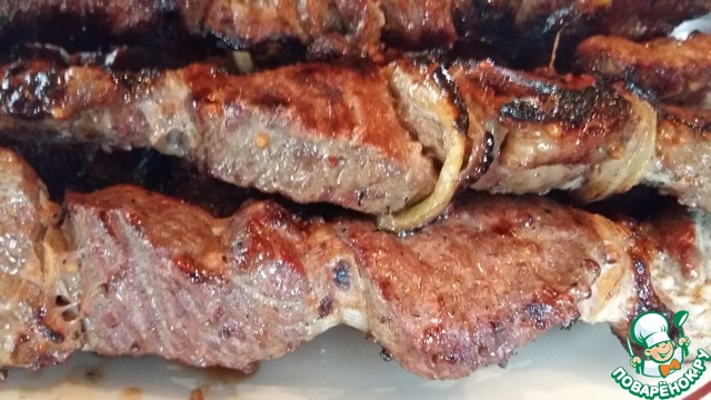 Skewers of lamb 