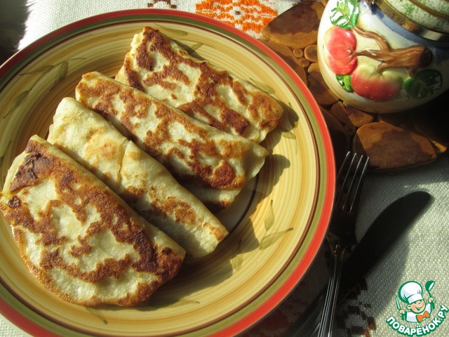 Vegetable cakes with potato stuffing