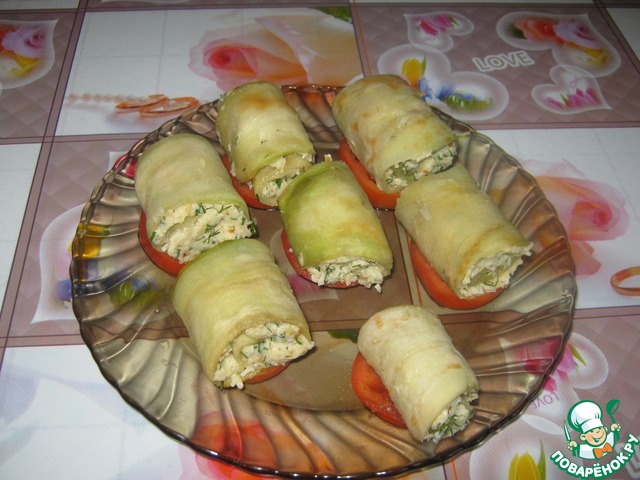 Баклажаны с сырно-ореховой начинкой