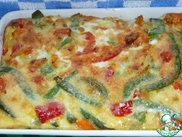 Casserole with green beans