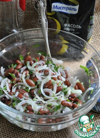 The simplest bean salad