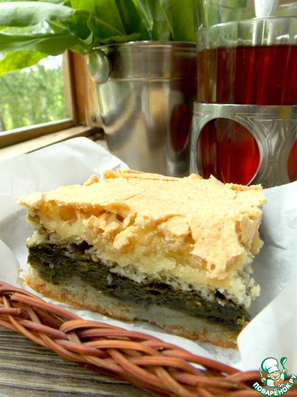 Шарлотка с щавелем