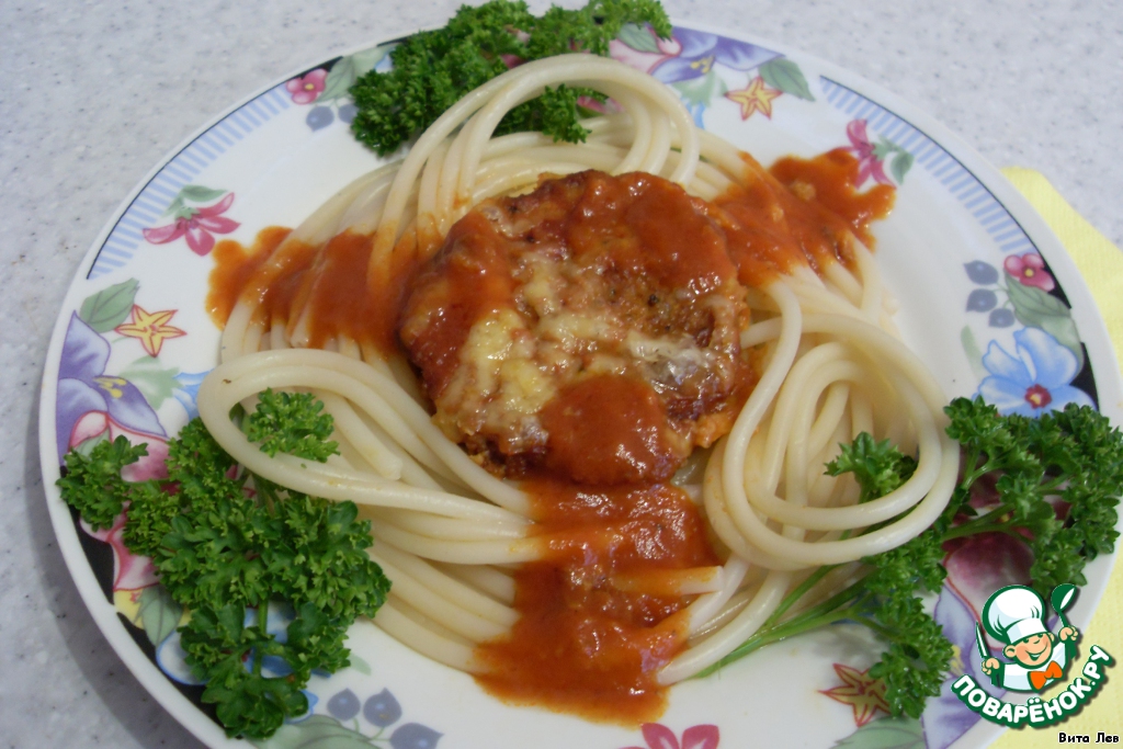 Fish cutlets of sardines in tomato sauce