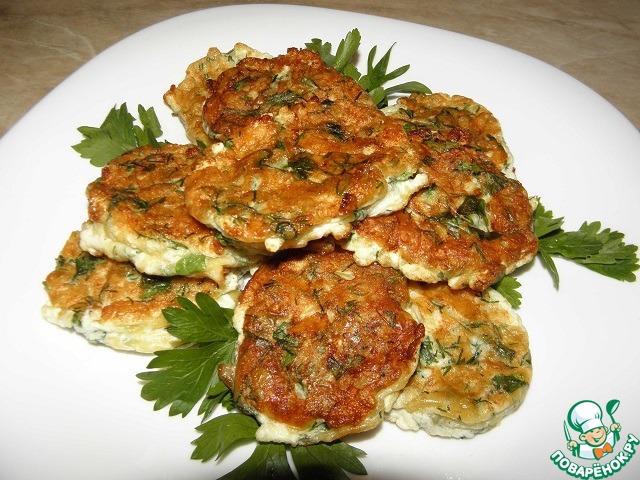 Сырные оладьи