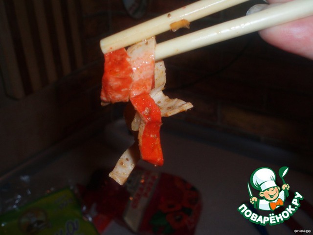 Crab meat in Korean