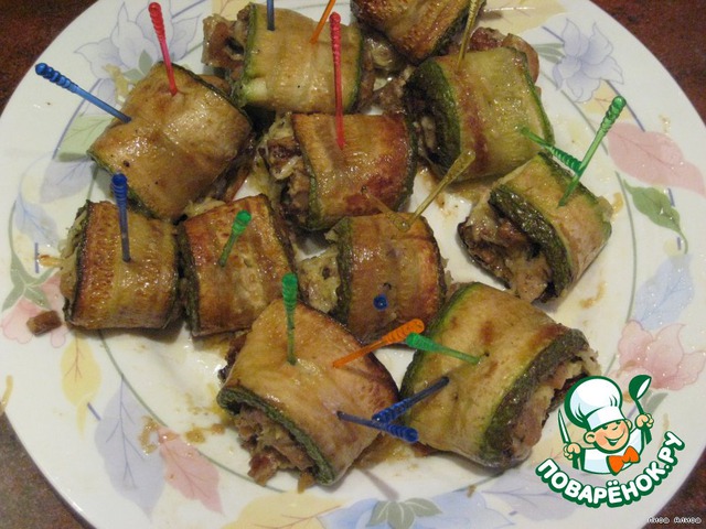 Кабачковые рулеты