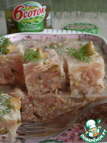 Brawn with pickled cucumbers