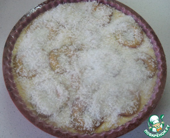 Plum and coconut cake