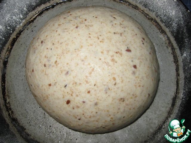 Round homemade bread