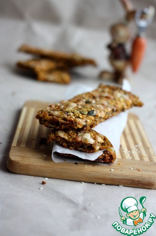 Carrot bread, granola