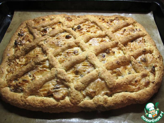 Apple cottage cheese pie