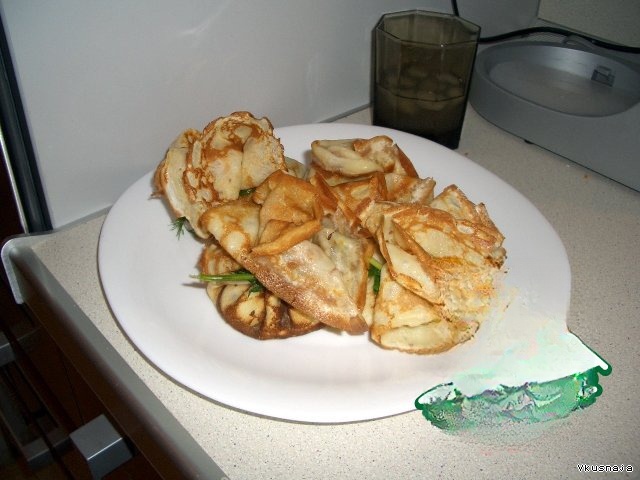 Julienne in pancakes