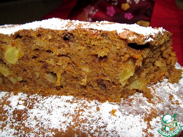Pumpkin pie with pineapple