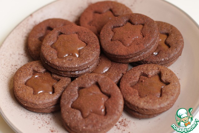 Chocolate caramel cookies