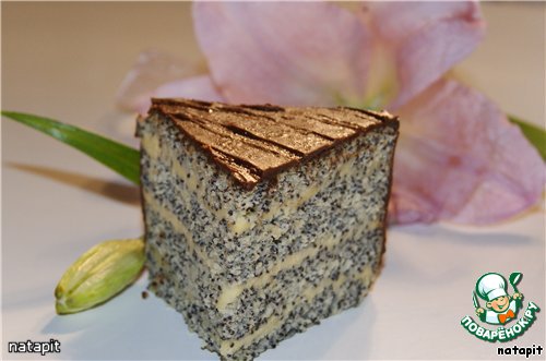 Gentle poppy seed cake