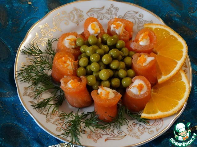 Семга с пикантной ноткой и ложным маслом