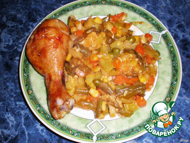 Chicken Mexican with vegetables