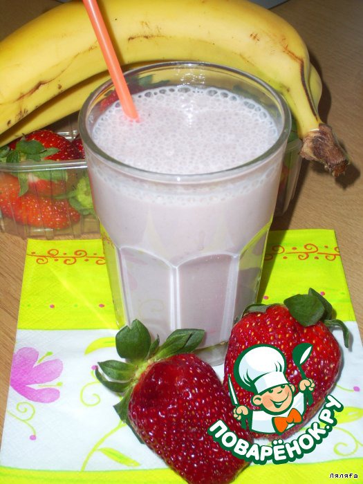 Strawberry-banana smoothie