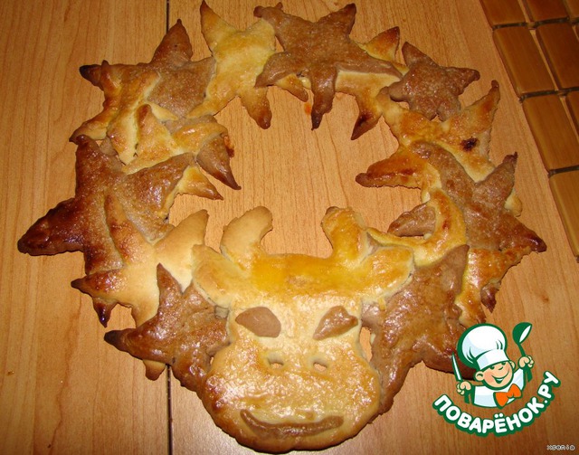 A wreath of dough 