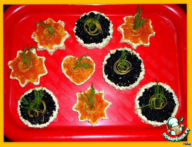 Buterbrody with caviar