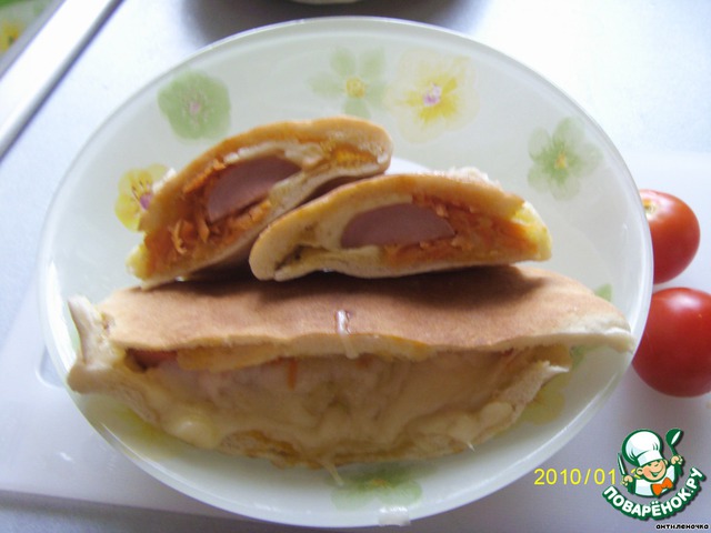 Pita with spicy stuffing