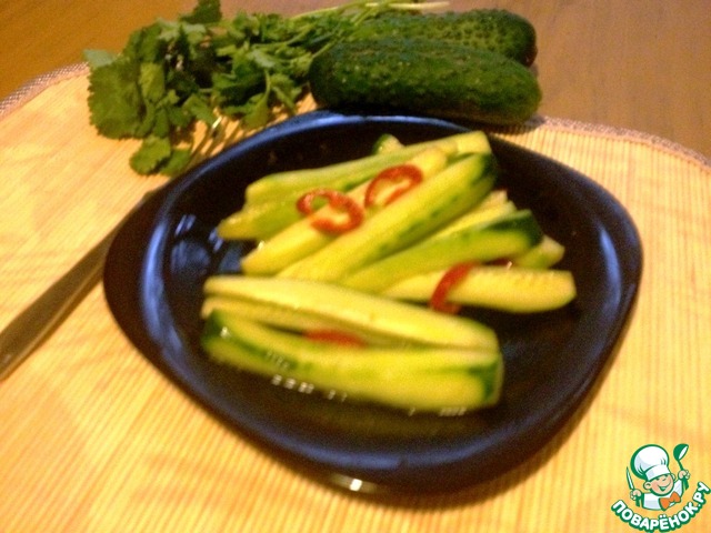 Огурцы в остром маринаде