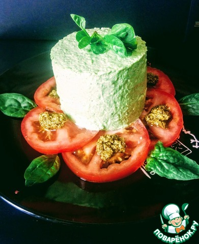 Spinach cheesecake