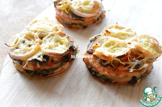 Порционная двойная мини-пицца 