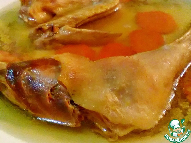 Холодец из домашнего петуха