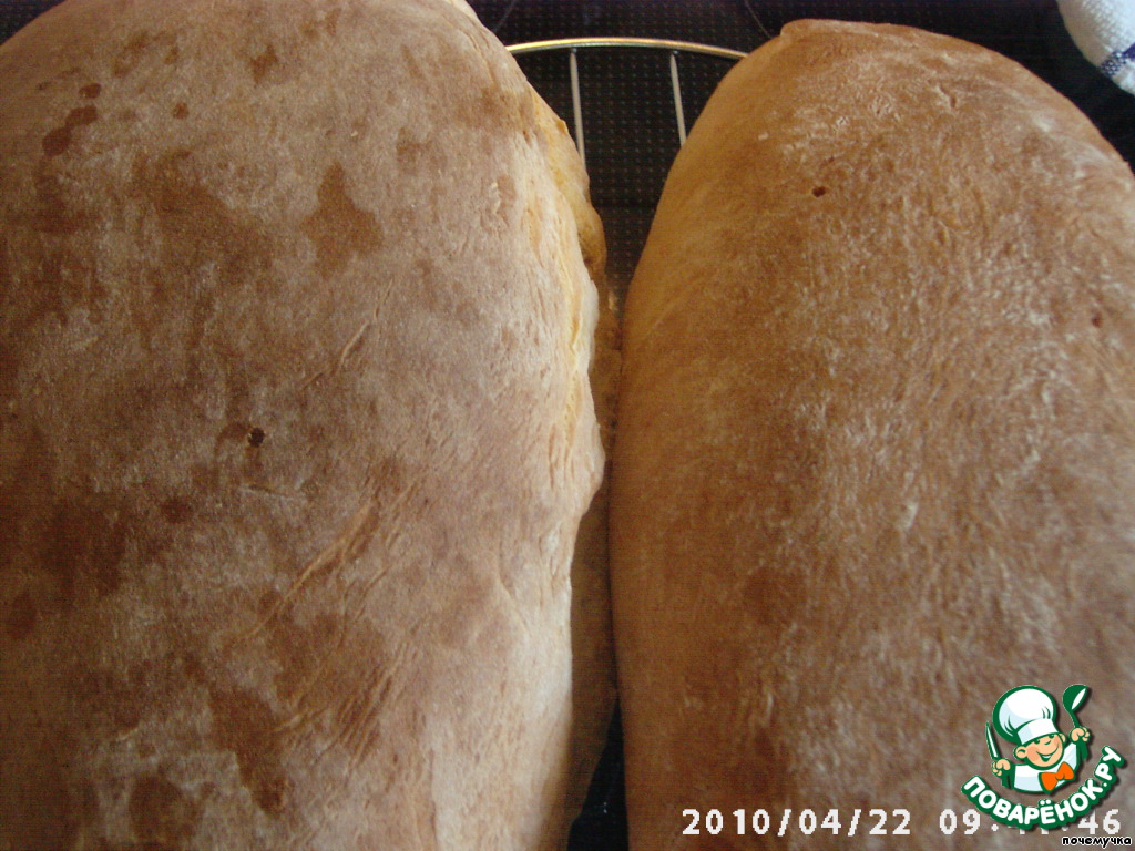 Ciabatta with beer