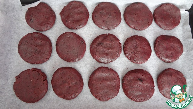 Lenten chocolate and black currant cookies